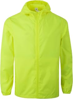 Mukua Stockton, Cortavientos Unisex Windbreaker, Yellow, Fluorescent, Large