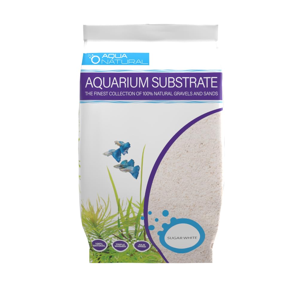 Aqua Natural Substrate, Sugar White Sand, 10lb | Aquascaping, Aquariums, Vivariu