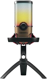 Cherry UM Series 3.0, 6.0 and 9.0 PRO RGB USB Microphone for PC, Mac, Gaming, Recording, Streaming, Podcasting, Studio and Computer Condenser. (UM 9.0 RGB PRO) (Renewed)