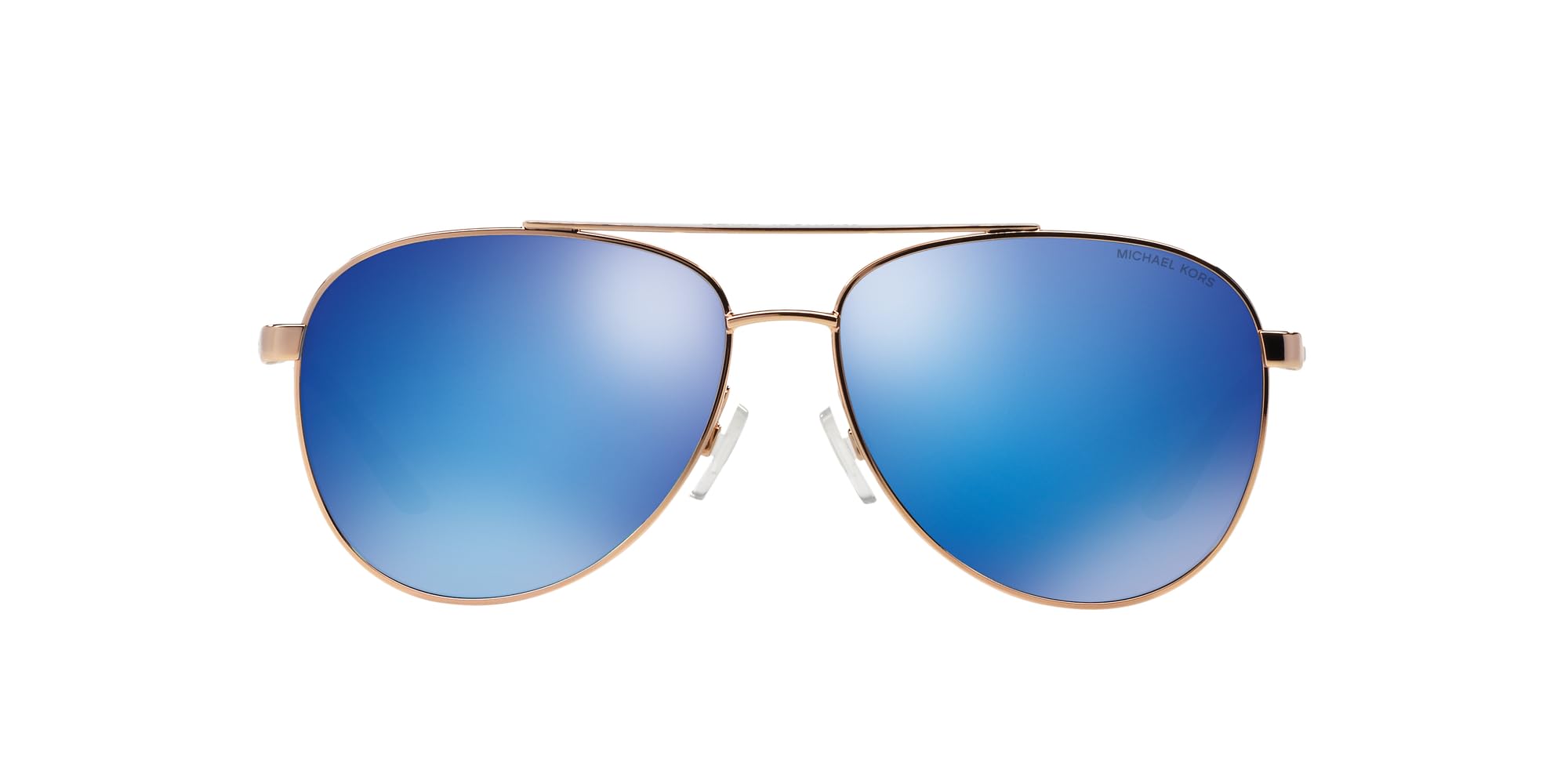 Michael Kors Hvar Aviator Sunglasses in Rose Gold White MK5007 104525 59