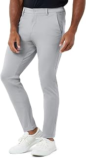 Casual Pants for Men Slim Fit Stretch Chino Tech Travel Pants Tapered
