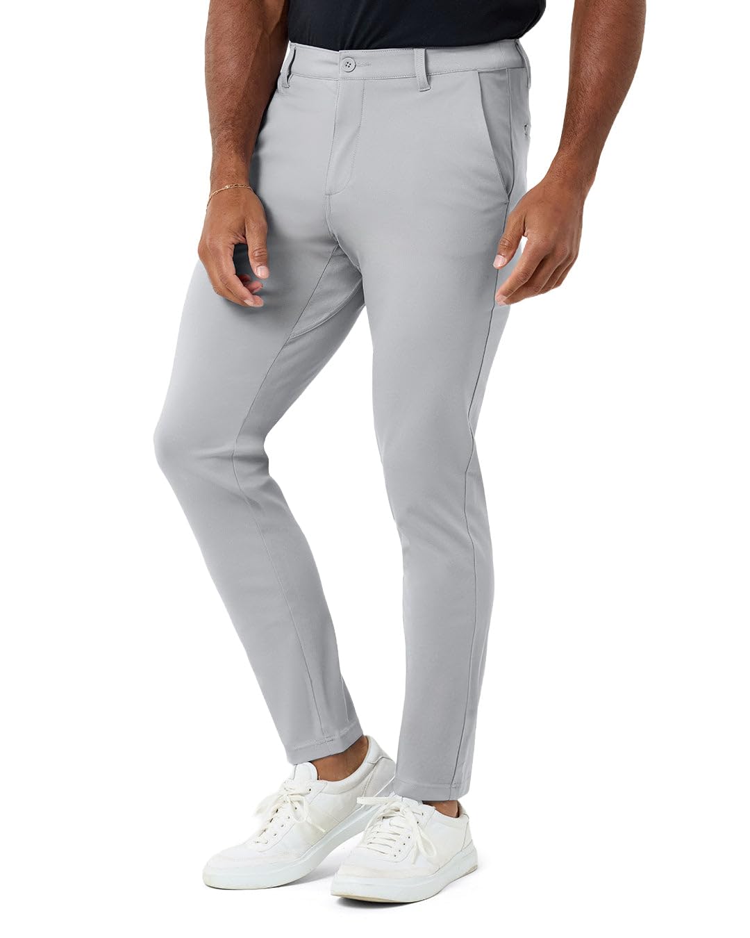 Casual Pants for Men Slim Fit Stretch Chino Tech Travel Pants Tapered