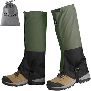 Mountain Climbing Gaiter, Waterproof, Breathable, Long Gaiter, Spats, Leg Cover, Ultra Lightweight, Compact, Water Repellent, Mud Protection, Sandproof, Mosquito Repellent, Highly Durable, Abrasion