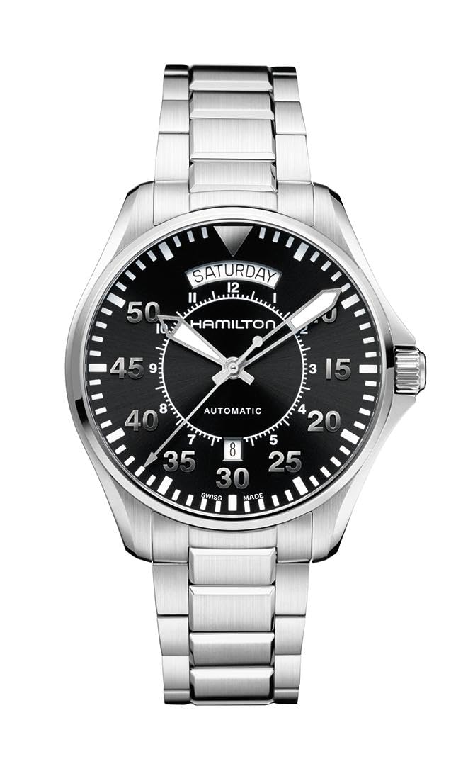 Hamilton Khaki Aviation Automatic Men's Watch, 42mm Stainless Steel Case, Swiss 