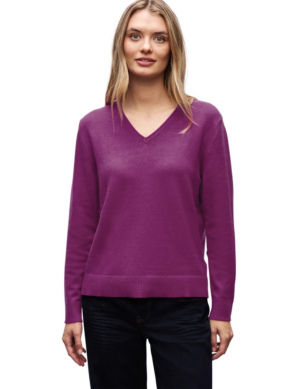 Street One Women's Soft V-Neck Sweater