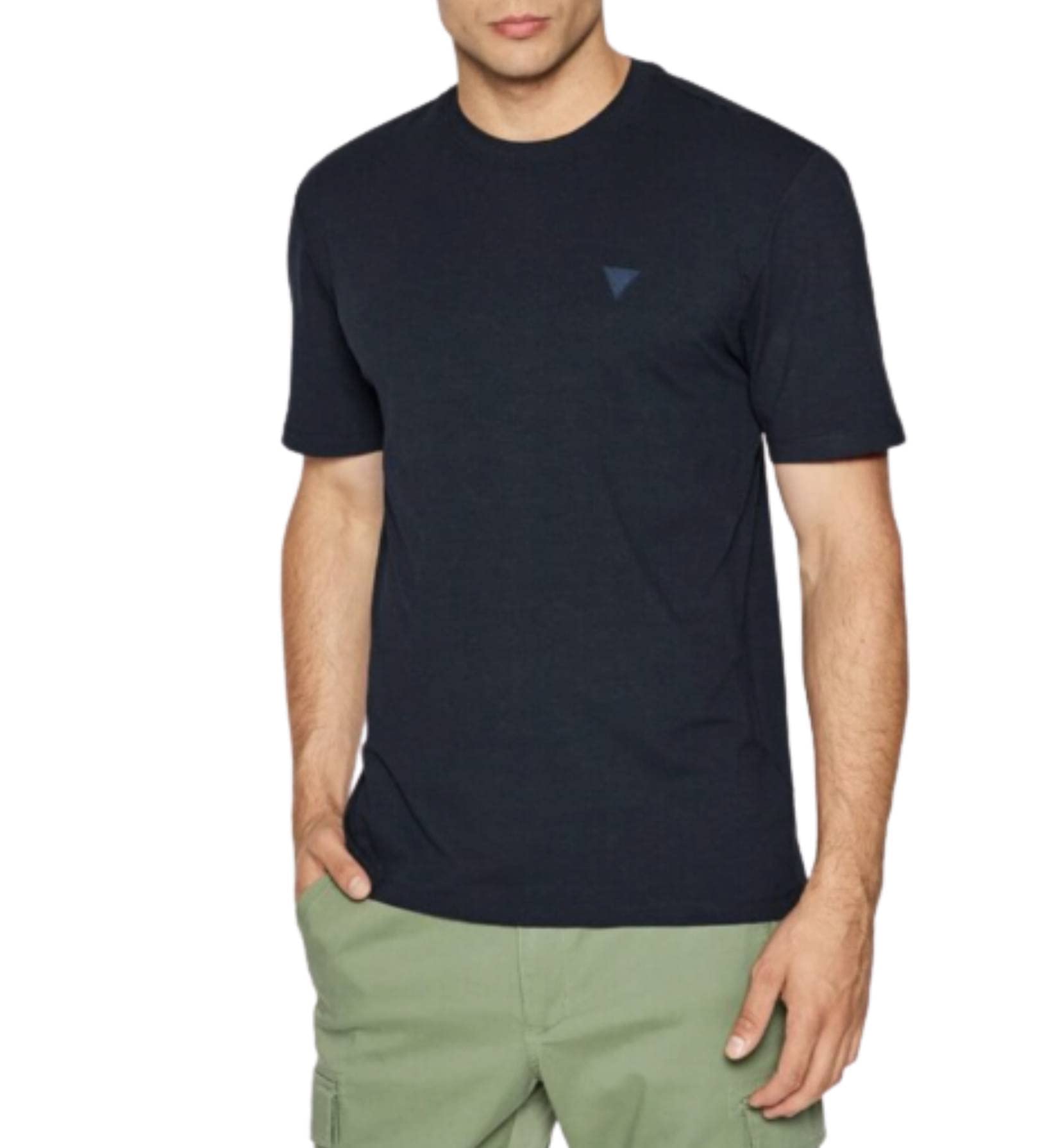 GUESS Hedley - Men's Crew Neck T-Shirt in Cotton and Modal
