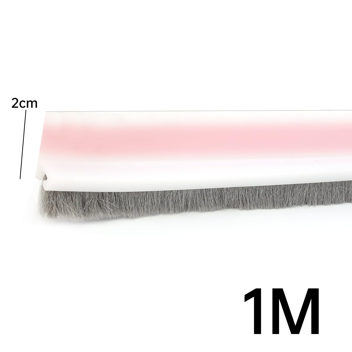 Bottom Door Sweep, 39.5" L Integrated Design with Brush Self Adhesive Under Door