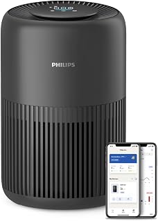 Philips Air Purifier 900 Series, HEPA NanoProtect + Active Carbon, 65m² | CADR 250m³/h clean air – intelligent, quiet and energy efficient purifier for allergy sufferers (AC0951/13)