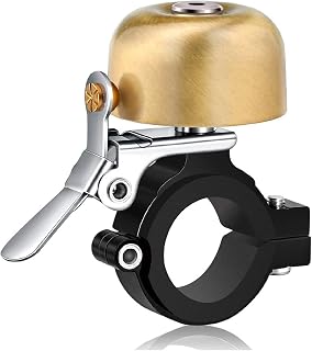Greallthy Bike Bell, Bike Bells Adults Kids, Full-Metal Bike Bell for 22.2-31.8mm Bicycle Handlebars, 80DB Bicycle Bell, Bicycle Bell 7 Colors.