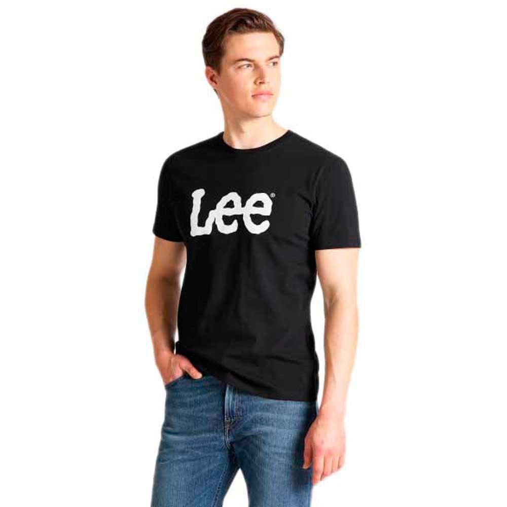 LEE - Men's T-Shirt - Regular Fit - Wobbly Logo Tee - Navy Drop