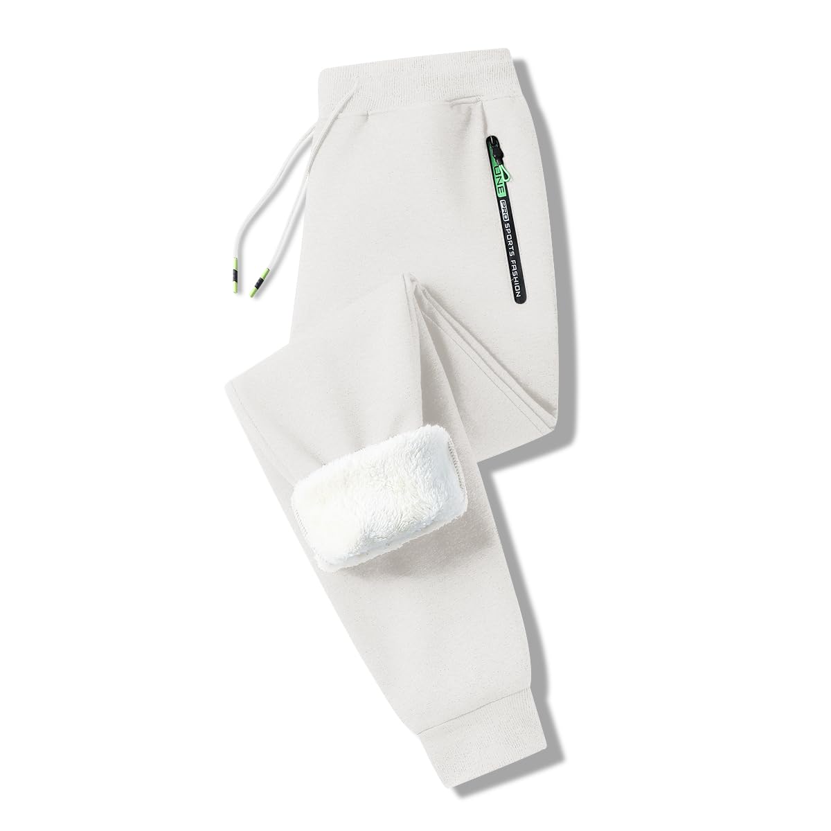 ZOXOZ Men's Tracksuit Pants Sports Men Trousers Fleece Warm Cotton Loose Winter 