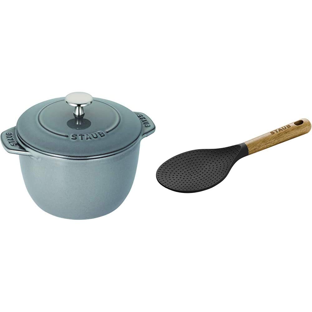 Staub 40509-703 "La Cocotte de Gohan Gray M 16cm", Rice Pot, Cooking, 2 Cups, Ca