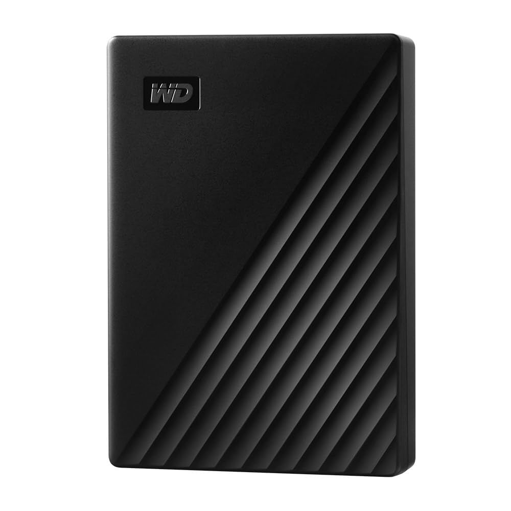 WD 5TB My Passport, Portable External Hard Drive, Black, backup software with de