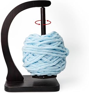Yuoyar Wooden Yarn Holder for Crocheting, Gifts for Crocheters | Magnetic Rotating