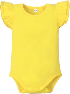 Magic Park 0-24M Infant Girl Ruffle Romper Baby Cotton Bodysuit