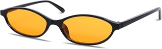 GUVIVI Retro Oval Sunglasses for Women 90s Cat Eye Shades UV protection