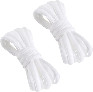 VSUDO Oval Black Shoelaces for Sport, Half Round Sports Laces for Road Running, Running for Women or Men