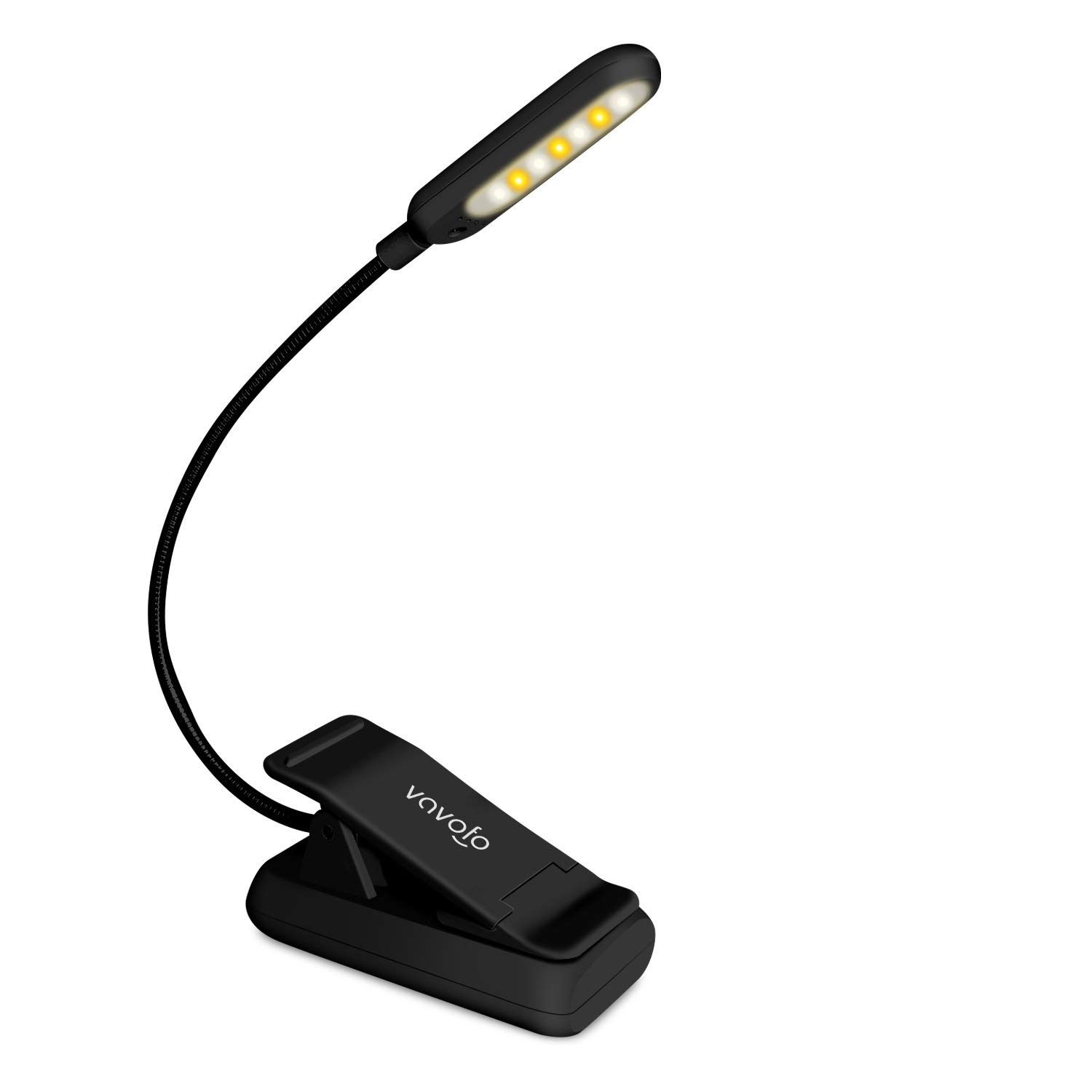 VAVOFO Rechargeable Reading Light, 7 LEDs with 9 Color Temperature 9 Brightness 