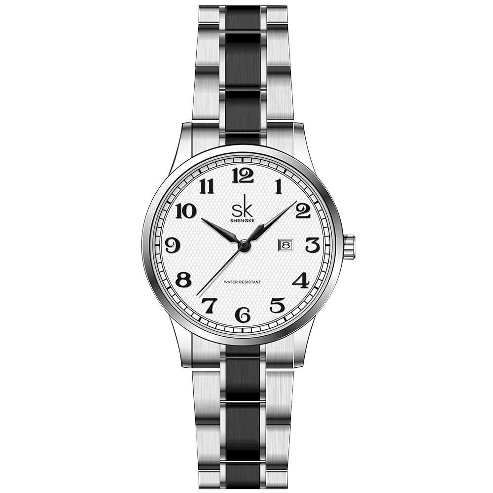 SHENGKE SK Orologi da donna Classic Business con cinturino in acciaio inossidabi