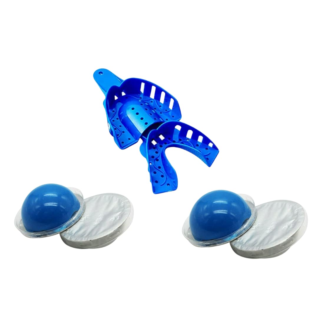 SnowSmile 6 Pcs Dental Impression Kit, 4 Silicone Putty Packs and 2 Trays | Uppe