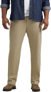 Lee Extreme Comfort - Casual Pants - Big & Tall Extreme Motion Flat Front Regular Straight Pants - Men