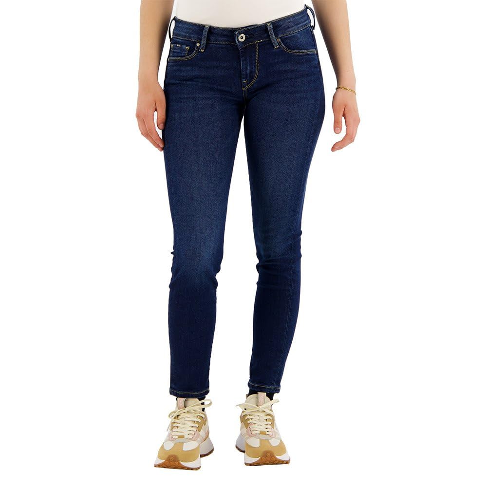 Pepe Jeans London Women's Soho Slim Fit Mid Waist Jeans