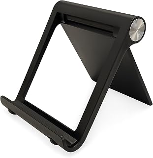 Attkryy Black Adjustable Multi-Angle Portable Stand for Tablets, E-Readers & Phones