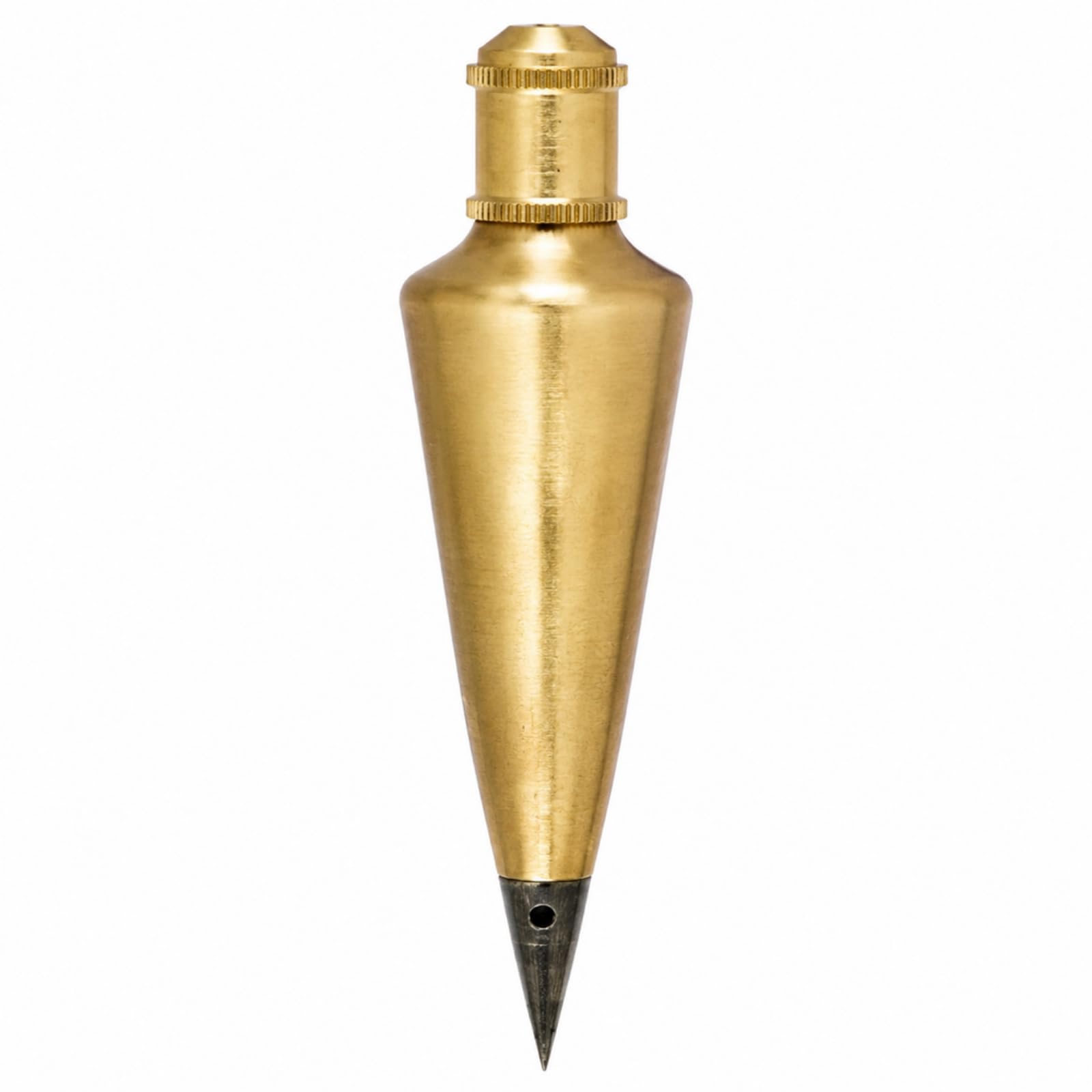 Tellegloww 1 Pcs 32 oz Brass Plumb Bob, Heavy Duty Plumb Bob with Hardened Steel