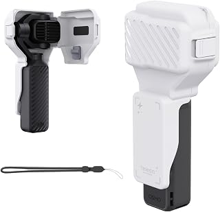 TELESIN Protective Half-Case for DJI OSMO Pocket 4P Pocket 4 Pro, Black | Quick Release Side Lock, Bottom Cutout for Tripod, Translucent Battery Window, Gimbal Security Lock, Lanyard Included