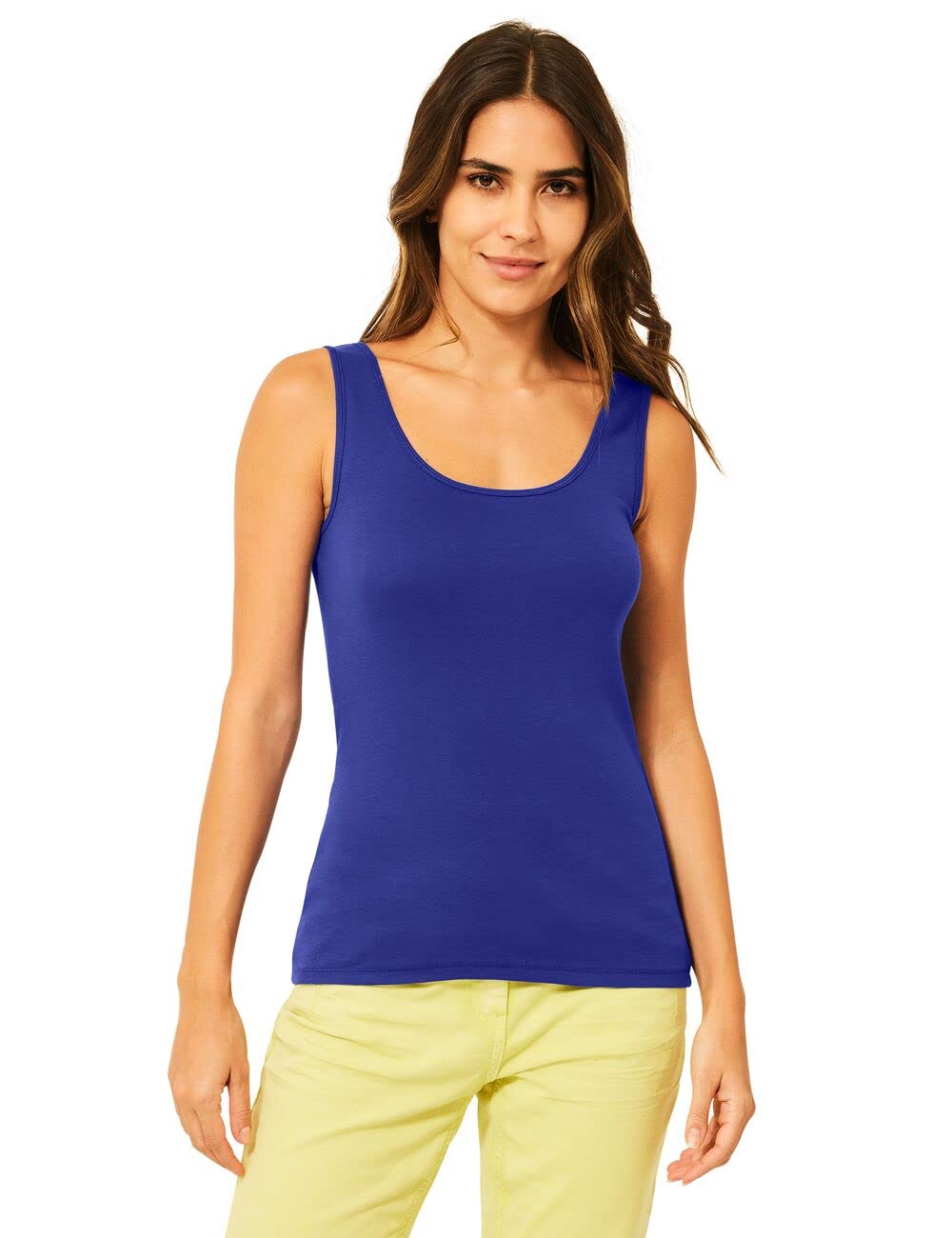 Cecil Women's Basic Top Made of Pure Cotton