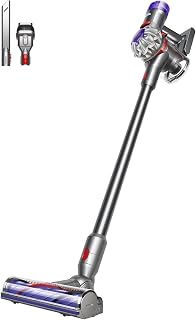 Dyson V8 Advanced Cordless Vacuum Cleaner, 130 AW, up to 40 min runtime, De-tangling Motorbar, removes Pet hair, cordless handheld, Silver / Nickel