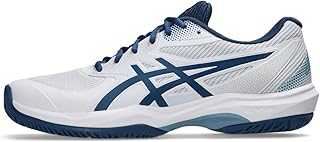 ASICS Sneakers da uomo Game FF Pickleball, Bianco/Blu crepuscolo, 10