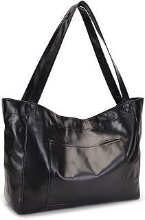 NICOLE & DORIS Women's Tote Bags Large Capacity Shoulder Bags Casual Shoulder Bags Soft Leather Lightweight Shopper Bag Travel Bag