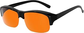 Eyekepper Blue Blocking Glasses for Sleep,Amber Lens,Computer Light,Fitover