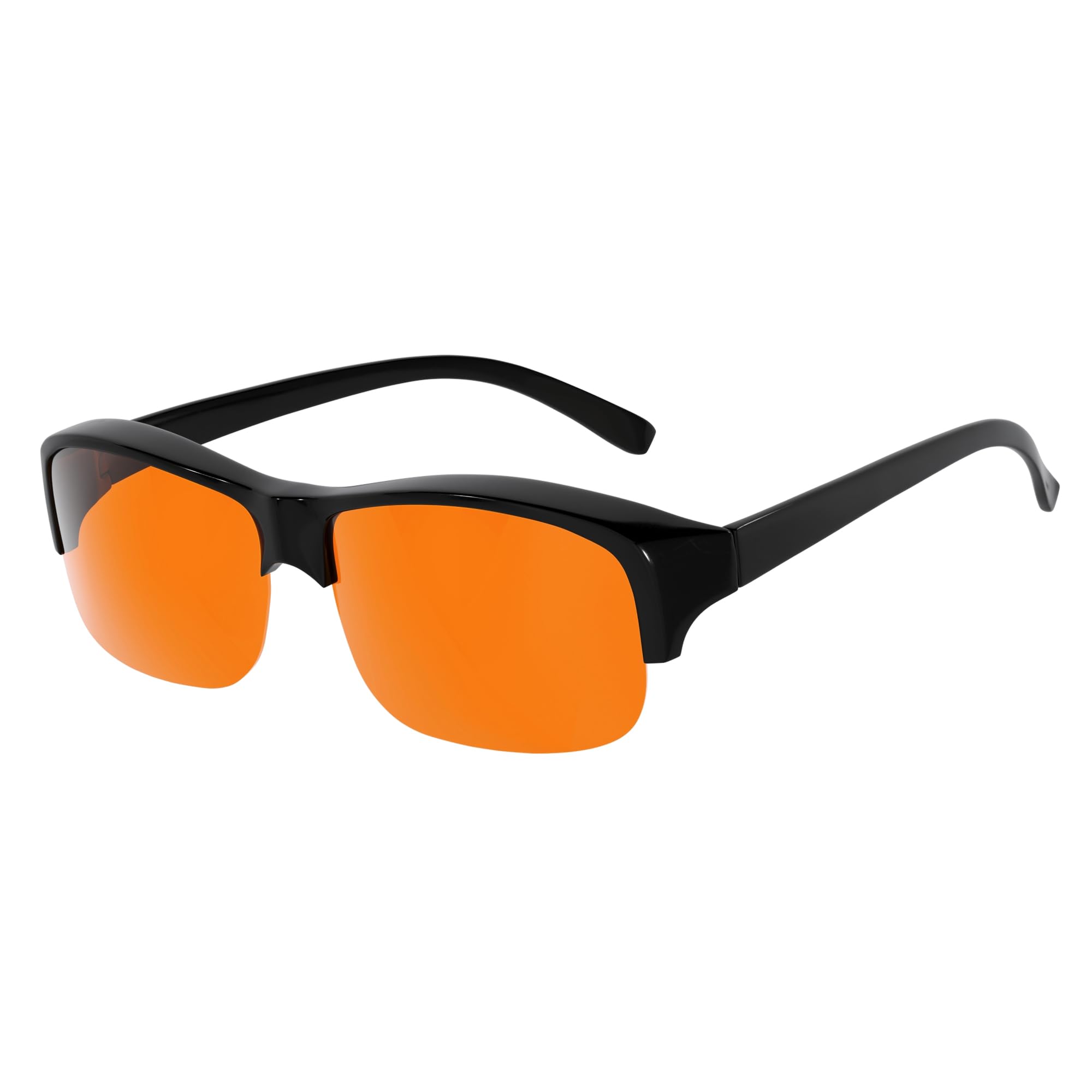 Eyekepper Blue Blocking Glasses for Sleep,Amber Lens,Computer Light,Fitover