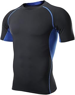 Men's Sports T-Shirt for Fitness Breathable and Quick Dry Athletic Short Sleeve Marathon Running Gym