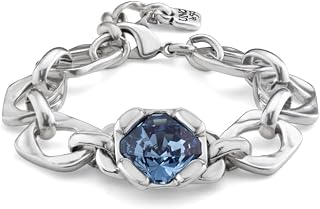 UNO de 50 - Charismatic Collection Bracelet for Women, 925 Silver, Blue, Size M, Made in Spain
