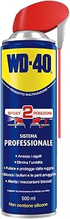 WD-40 Multifunctional Lubricant Spray 500 ml, Anti-Rust Unblocker | 5 functions in 1 bottle, 360° valve also use upside down, compatible with metals, plastics and rubber, silicone-free formula