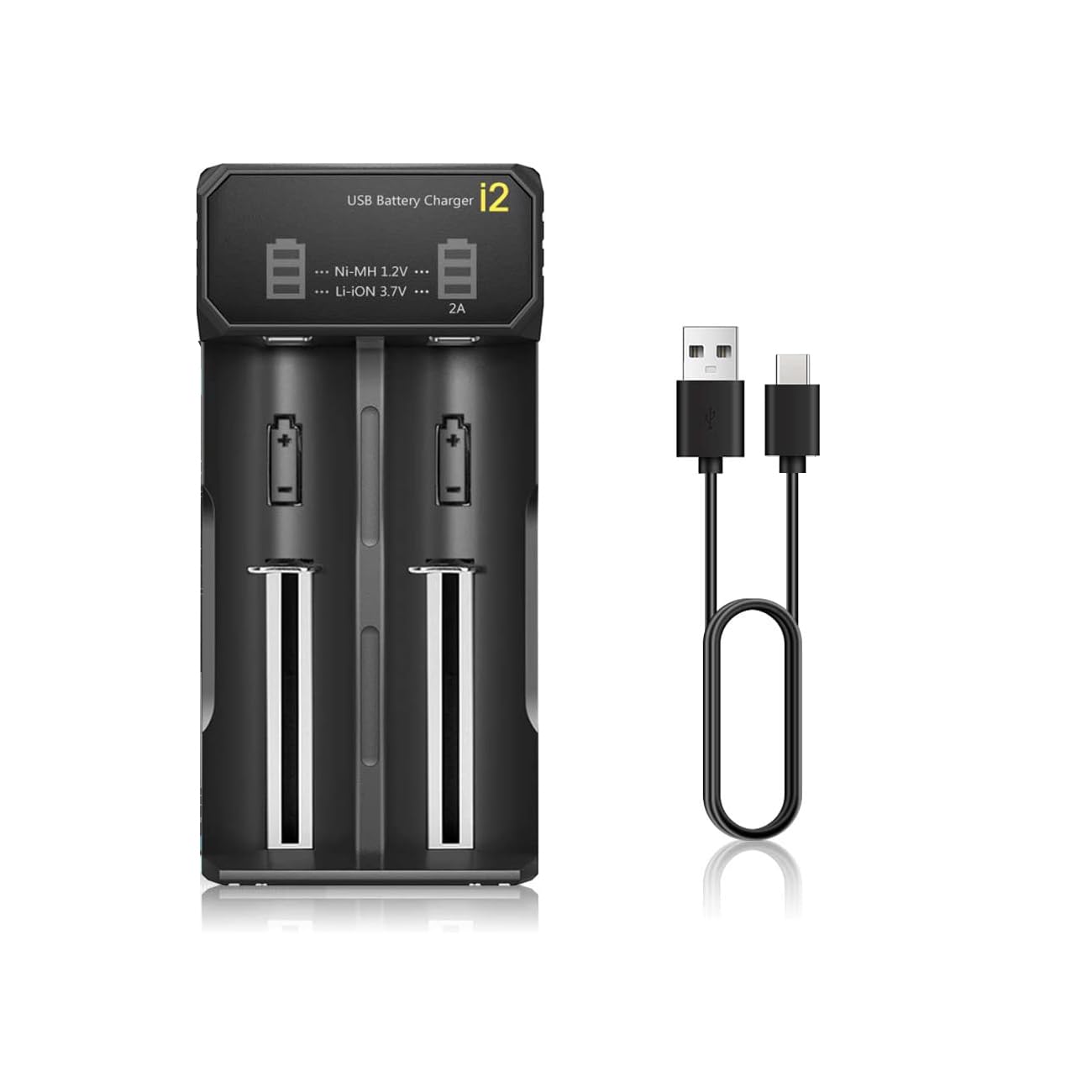 18650 Battery Charger for 3.7V/3.6V Li-ion Batteries 26650 18650 21700 14500 163