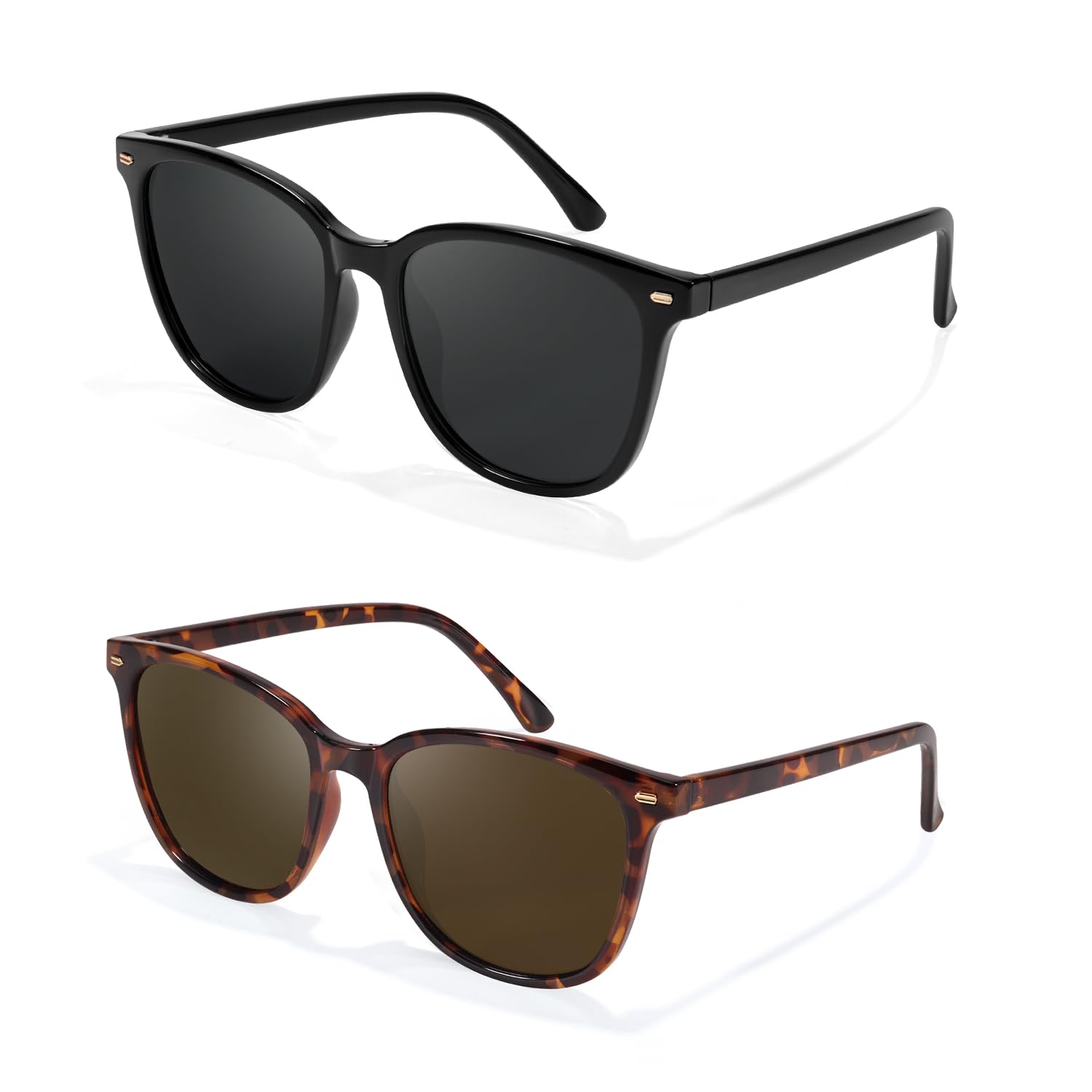Myiaur Polarized Sunglasses for Women, Trendy Square Shades with UV400 Protectio
