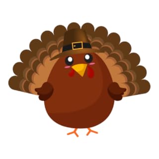 Happy Thanksgiving Fun Emojis Fall & Autumn Turkey Stickers