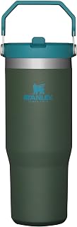 Stanley IceFlow Stainless Steel Tumbler - Vacuum Insulated Water Bottle for Home, and Car Reusable Cup with Straw Leak Resistant Flip Cold for 12 Hours or Iced for 2 Days, Spirulina, 30 OZ / 0.89 L