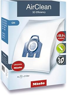 Miele GN Vacuum Cleaner Bags, 4-Pack for Select Vacuums