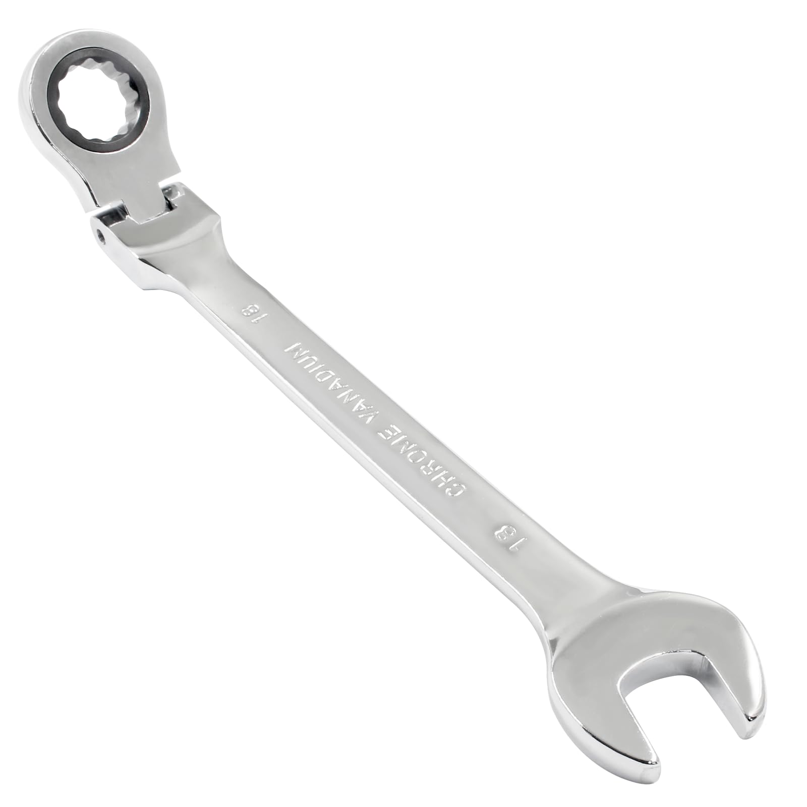 Piutouyar 18mm Flex Head Ratchet Wrench Professional Metric Ratchet Wrench Combi