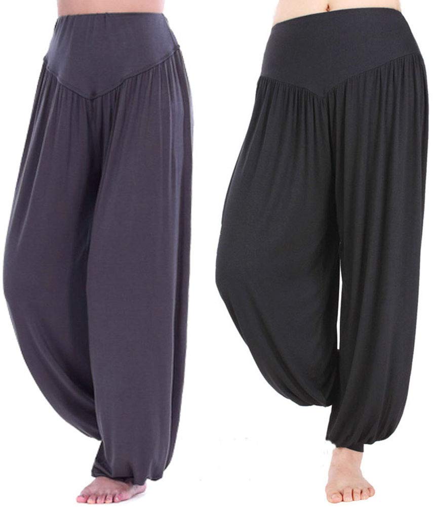 Hoerev Yoga / Pilates Trousers, Super Soft Modal Spandex, Harem
