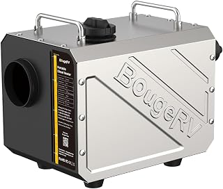 BougeRV 5kW Diesel Heater, All-in-One 110V/12V Portable Diesel Heater | 8-Min Fast Heating, No Tools Needed for Routine Setup, With App Control, Diesel Air Heater For Truck, Car, RV, Camper