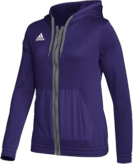 adidas Women's Team Issue Fleece 3 Stripe Full Zip Hoodie