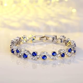 Exquisite and fashion bling zircon bracelet for women, simple holiday memorial gift for girls