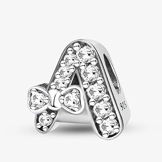 1Pc Fashionable Silver Bow 26 Letter Pendant Beads Charm Bead Fit DIY Jewelry Matching And Daily Outfit Decoration Gift For Women