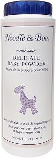 Noodle &amp; Boo Delicate Baby Powder with Pure Cornstarch and Aloe, Talc Free, 4 Oz